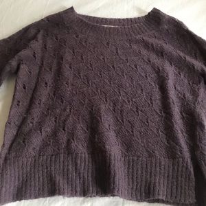 Loft mohair blend sweater. Eggplant color.